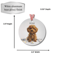 Load image into Gallery viewer, Custom Dog ArtCavapoo Christmas Ornament | Personalized
