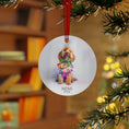 Load image into Gallery viewer, Custom Dog ArtCavapoo Christmas Ornament | Personalized
