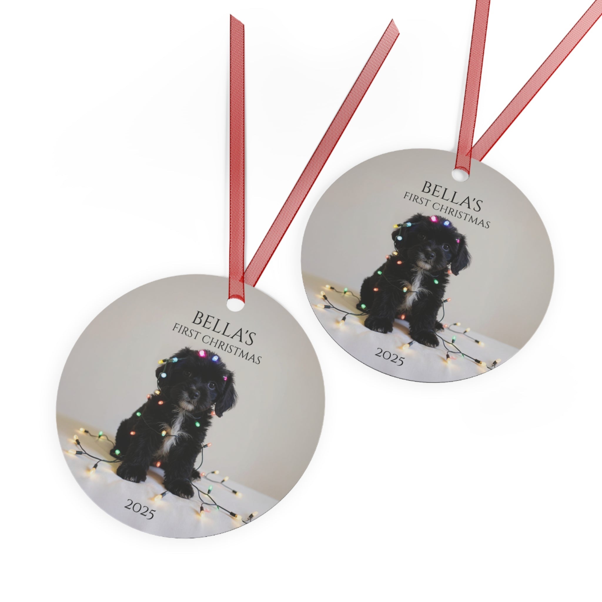 Custom Dog ArtCavapoo Puppy Christmas Ornament | Personalized