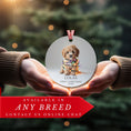 Load image into Gallery viewer, Custom Dog ArtCavapoo Puppy Christmas Ornament | Personalized
