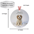 Load image into Gallery viewer, Custom Dog ArtCavapoo Puppy Christmas Ornament | Personalized
