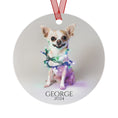 Load image into Gallery viewer, Custom Dog ArtChihuahua Christmas Ornament | Personalized
