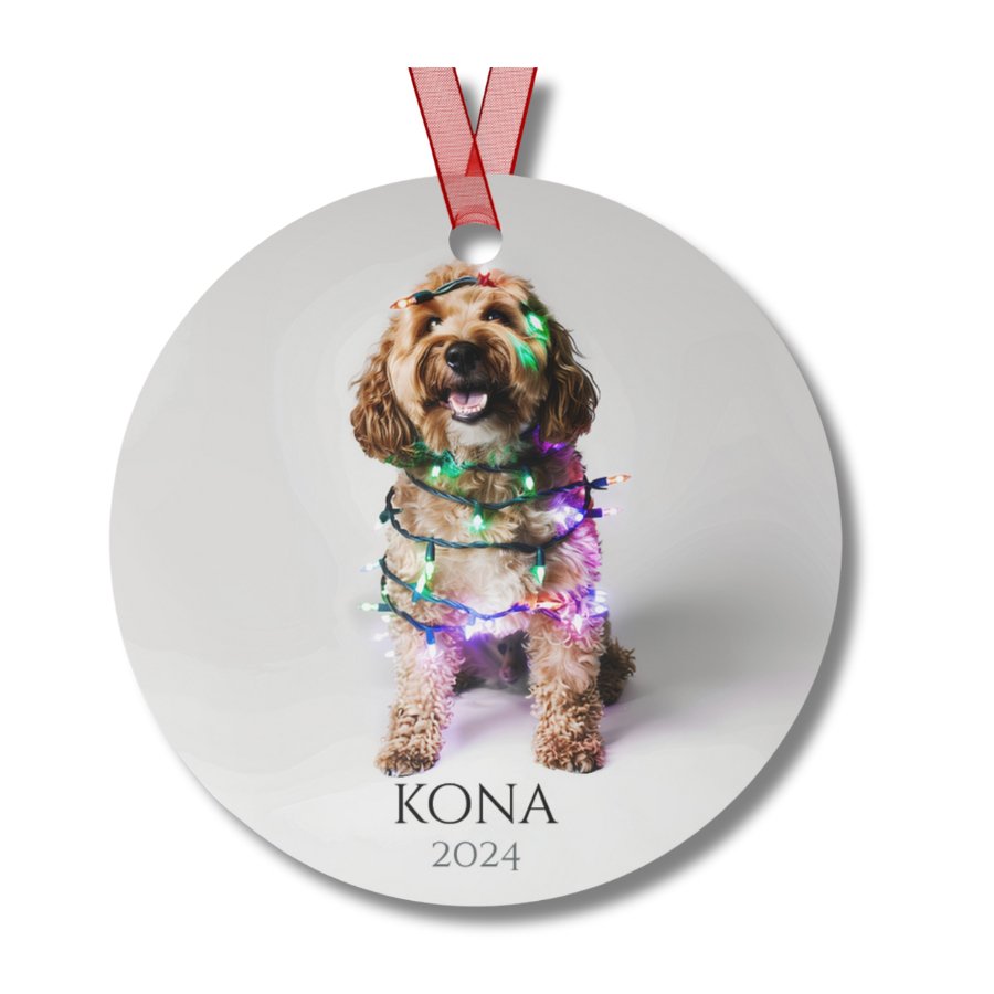 Custom Dog ArtCockapoo Christmas Ornament | Personalized