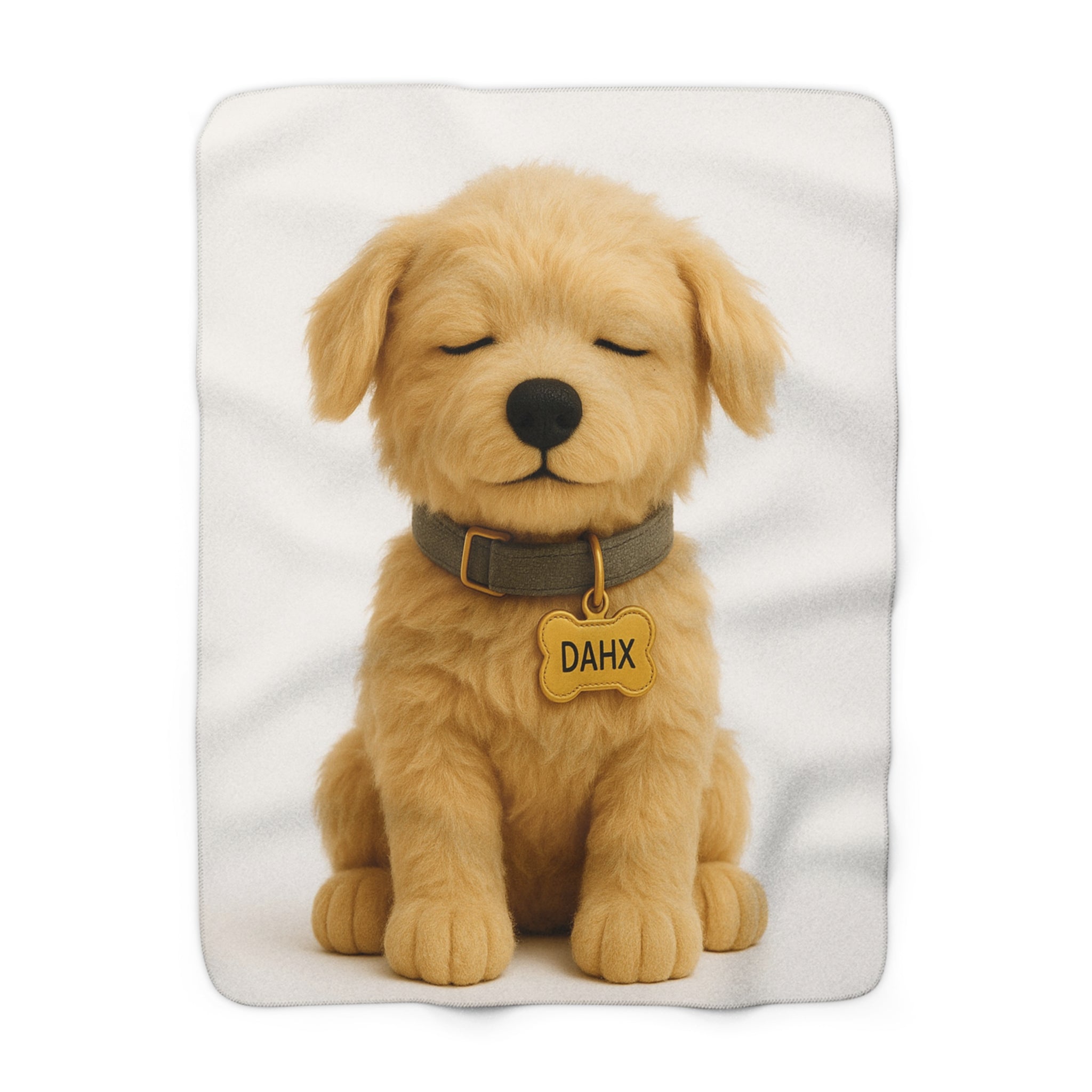 Custom Dog ArtCozy Pet Stuffed Animal Themed Sherpa Fleece Blanket | Perfect Gift for Pet Lovers, Home Decor, Beach Vibes, Cute Pet nArt, Cozy Blanket