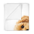 Load image into Gallery viewer, Custom Dog ArtCustom Baby Blanket with Dog • Personalized Nursery Blanket with Name • Newborn Keepsake & Baby Shower Gift
