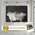 Load image into Gallery viewer, Custom Dog ArtCustom Dog Art | Personalized Dog in Bath Art
