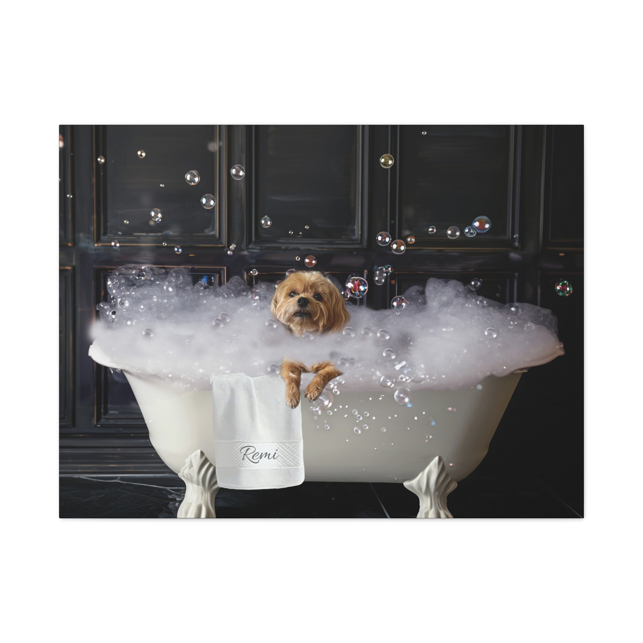 Custom Dog ArtCustom Dog Art | Personalized Dog in Bath Art