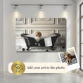 Load image into Gallery viewer, Custom Dog ArtCustom Dog Art | Personalized Dog in Bathtub Art
