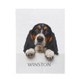 Load image into Gallery viewer, Custom Dog ArtCustom Dog Blanket Pet Face Dog Blanket Gift for Dog Owners, Personalized Dog Lover Blanket, Pet Portrait Dogs Blanket for Pet Lovers Gift
