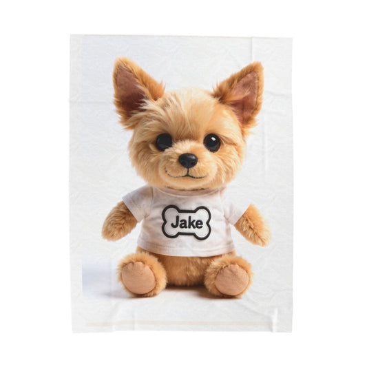 Custom Dog ArtCustom Dog Memorial Blanket, Turn Your Dog’s Photo into a Cuddly Stuffed Animal Blanket, Pet Loss Gift Keepsake