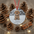 Load image into Gallery viewer, Custom Dog ArtCustom Dog Memorial Ornament | Personalized Pet Portrait Keepsake | Forever in My Heart Christmas Ornament Gift
