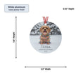 Load image into Gallery viewer, Custom Dog ArtCustom Dog Memorial Ornament | Personalized Pet Portrait Keepsake | Forever in My Heart Christmas Ornament Gift
