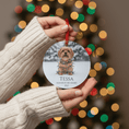 Load image into Gallery viewer, Custom Dog ArtCustom Dog Memorial Ornament | Personalized Pet Portrait Keepsake | Forever in My Heart Christmas Ornament Gift
