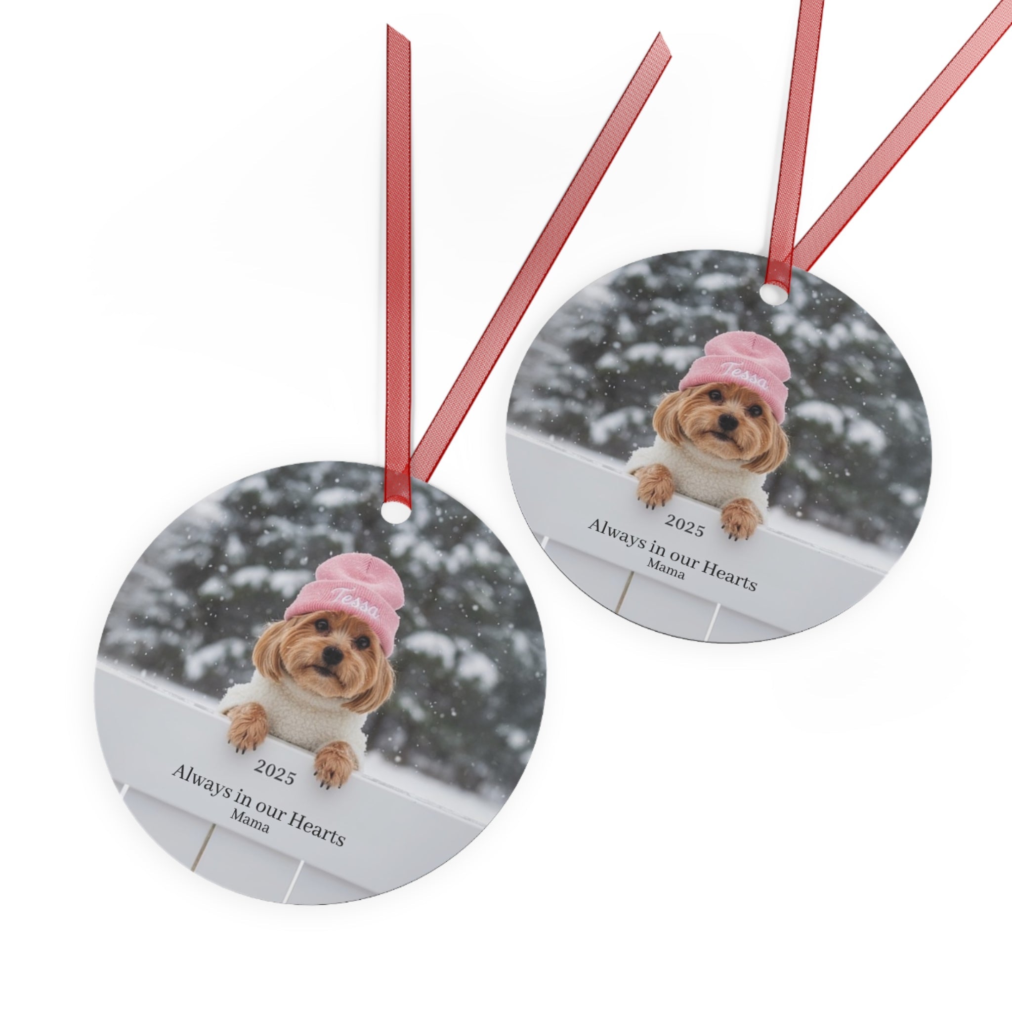 Custom Dog ArtCustom Dog Memorial Ornament | Personalized Portrait From Your Photo | Pet Loss Tribute Keepsake