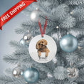Load image into Gallery viewer, Custom Dog ArtCustom Dog Memorial Photo Ornament | Personalized Dog Loss Gift Keepsake
