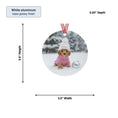 Load image into Gallery viewer, Custom Dog ArtCustom Dog Photo Ornament | Personalized Pet Memorial Gift | Christmas Ornament with Dog’s Picture and Name | Pet Keepsake
