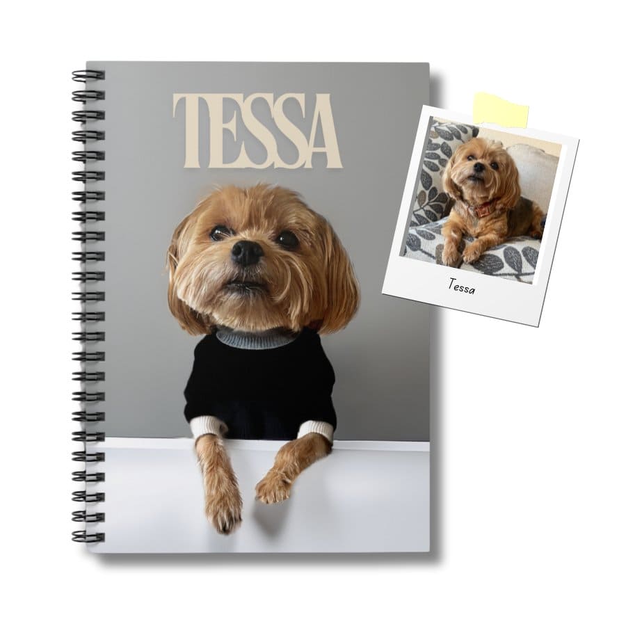 Custom Dog ArtCustom Dog Portrait Spiral Notebook