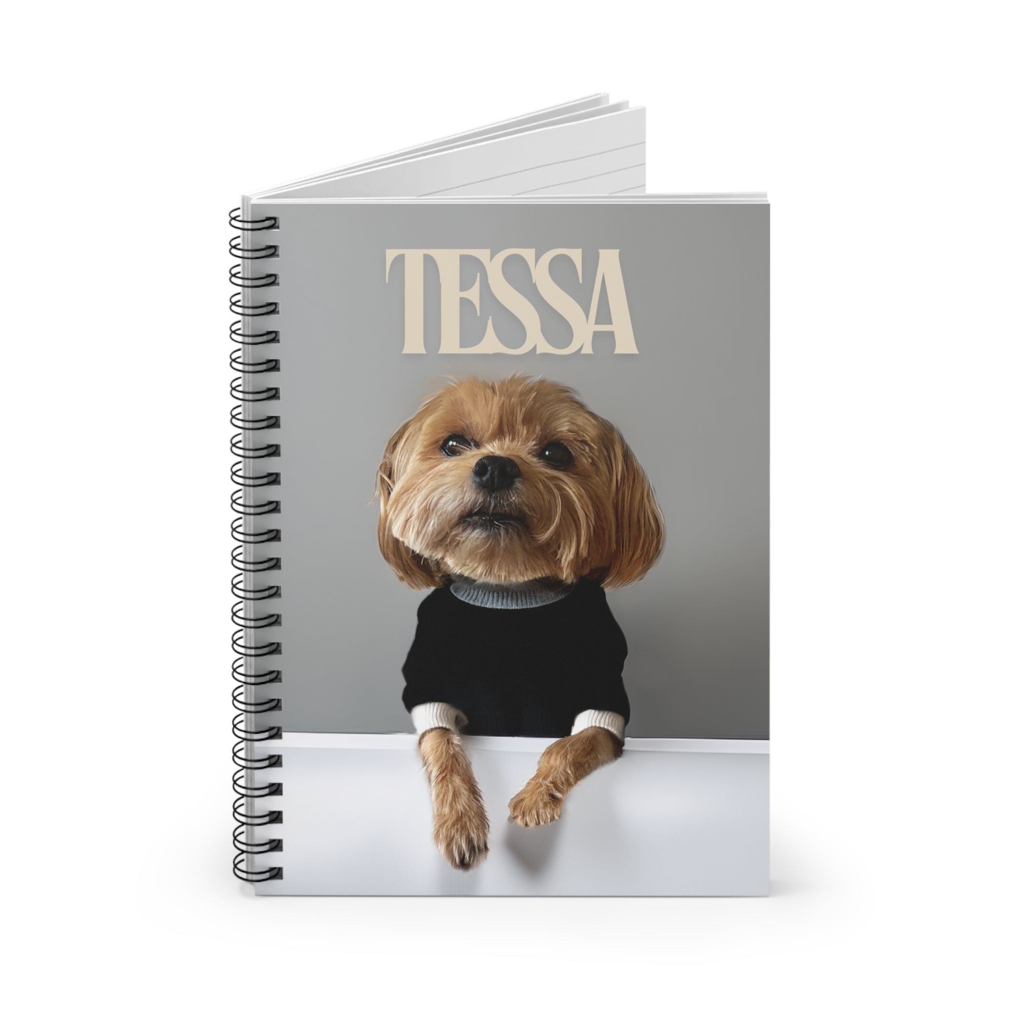 Custom Dog ArtCustom Dog Portrait Spiral Notebook