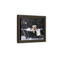 Load image into Gallery viewer, Custom Dog ArtDog Bath Time Framed Art, Pet Lovers Decor, Fun Home Wall Art, Dog Owner Gift, Bubble Bath Canvas, Pet Bathroom Art
