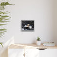 Load image into Gallery viewer, Custom Dog ArtDog Bath Time Framed Art, Pet Lovers Decor, Fun Home Wall Art, Dog Owner Gift, Bubble Bath Canvas, Pet Bathroom Art
