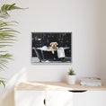 Load image into Gallery viewer, Custom Dog ArtDog Bath Time Framed Art, Pet Lovers Decor, Fun Home Wall Art, Dog Owner Gift, Bubble Bath Canvas, Pet Bathroom Art
