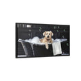 Load image into Gallery viewer, Custom Dog ArtDog Bath Time Framed Art, Pet Lovers Decor, Fun Home Wall Art, Dog Owner Gift, Bubble Bath Canvas, Pet Bathroom Art
