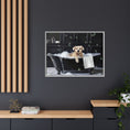 Load image into Gallery viewer, Custom Dog ArtDog Bath Time Framed Art, Pet Lovers Decor, Fun Home Wall Art, Dog Owner Gift, Bubble Bath Canvas, Pet Bathroom Art
