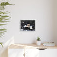 Load image into Gallery viewer, Custom Dog ArtDog Bath Time Framed Art, Pet Lovers Decor, Fun Home Wall Art, Dog Owner Gift, Bubble Bath Canvas, Pet Bathroom Art
