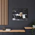 Load image into Gallery viewer, Custom Dog ArtDog Bath Time Framed Art, Pet Lovers Decor, Fun Home Wall Art, Dog Owner Gift, Bubble Bath Canvas, Pet Bathroom Art
