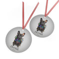 Load image into Gallery viewer, Custom Dog ArtFrench Bulldog Christmas Ornament | Personalized
