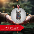 Load image into Gallery viewer, Custom Dog ArtFrench Bulldog Christmas Ornament | Personalized
