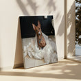 Load image into Gallery viewer, Custom Dog ArtFunny Dog Bathroom Canvas – Dog Toilet Paper Art & Pet Portrait Photo Wall Décor
