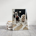 Load image into Gallery viewer, Custom Dog ArtFunny Dog Bathroom Canvas – Dog Toilet Paper Art & Pet Portrait Photo Wall Décor
