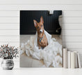 Load image into Gallery viewer, Custom Dog ArtFunny Dog Bathroom Canvas – Dog Toilet Paper Art & Pet Portrait Photo Wall Décor

