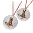 Load image into Gallery viewer, Custom Dog ArtGerman Shepherd Christmas Ornament | Personalized
