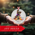 Load image into Gallery viewer, Custom Dog ArtGerman Shepherd Puppy Christmas Ornament | Personalized
