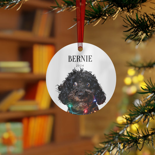 Custom Dog ArtGoldendoodle Christmas Ornament | Personalized