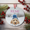 Load image into Gallery viewer, Custom Dog ArtGoldendoodle Christmas Tree Decor, Durable White Aluminum Ornaments, Metal Ornament, Festive Holiday Cheer, Scratch and Chip - Resistant,
