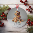 Load image into Gallery viewer, Custom Dog ArtGoldendoodle Puppy Christmas Ornament | Personalized
