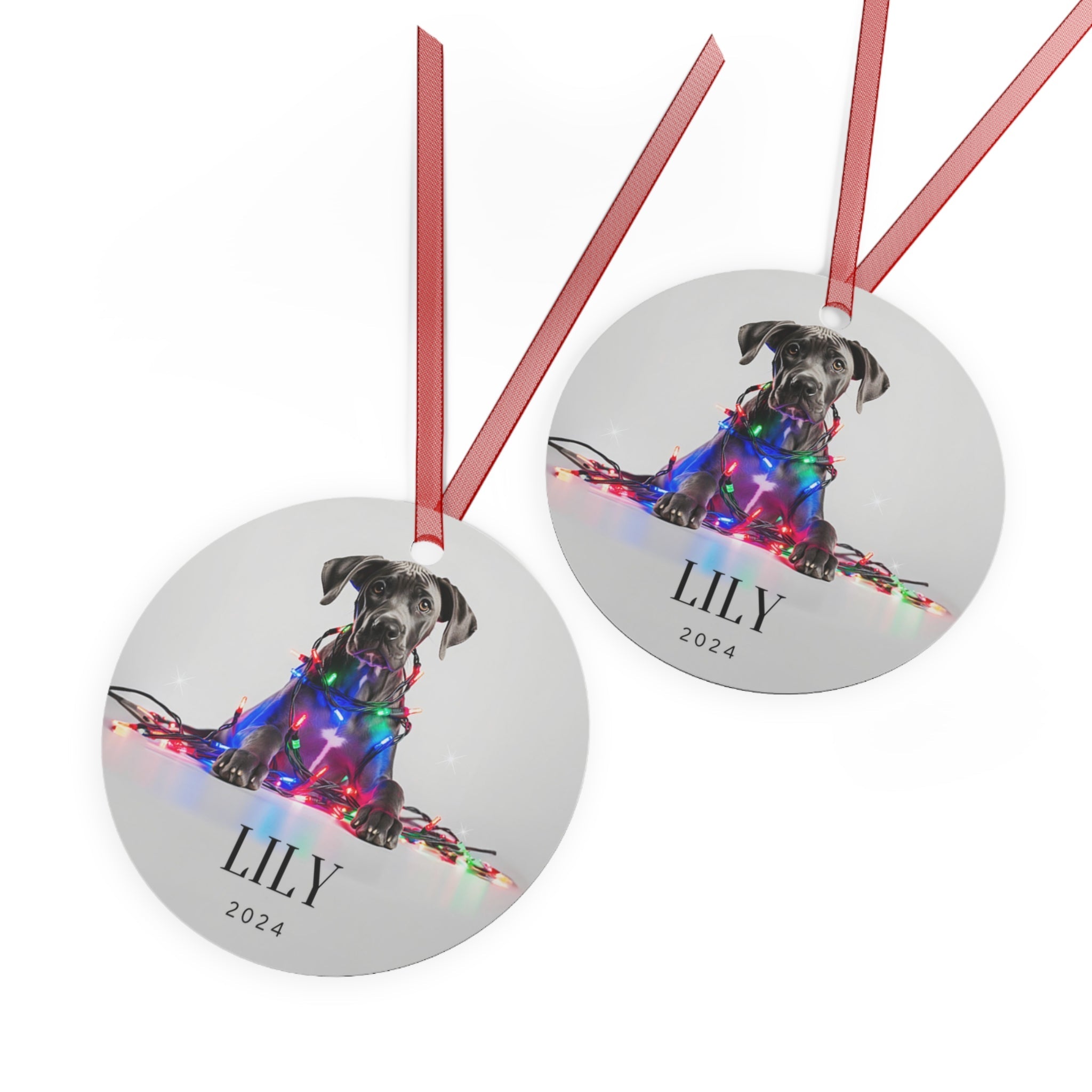 Custom Dog ArtGreat Dane Puppy Ornament | Personalized