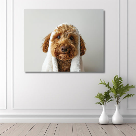 Custom Dog ArtLabradoodle Bath Art - Personalized Dog Bath Art