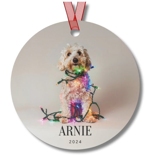 Custom Dog ArtLabradoodle Christmas Ornament | Personalized