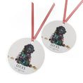 Load image into Gallery viewer, Custom Dog ArtLabradoodle Puppy Christmas Ornament | Personalized
