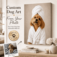 Load image into Gallery viewer, Custom Dog ArtLuxury Custom Dog Spa Portrait – Personalized Dog Art From Your Photo
