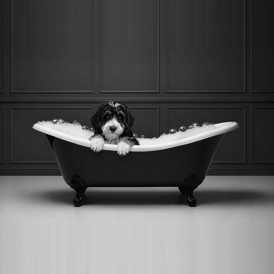 Custom Dog ArtLuxury Custom Dog Spa Portrait – Personalized Dog Art From Your Photo