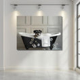 Load image into Gallery viewer, Custom Dog ArtMiniature Schnauzer Bathtub Art Print
