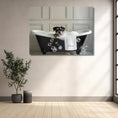 Load image into Gallery viewer, Custom Dog ArtMiniature Schnauzer Bathtub Art Print
