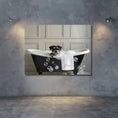 Load image into Gallery viewer, Custom Dog ArtMiniature Schnauzer Bathtub Art Print
