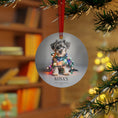 Load image into Gallery viewer, Custom Dog ArtMiniature Schnauzer Puppy Christmas Ornament | Personalized
