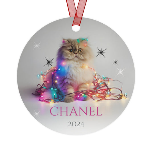 Custom Dog ArtPerisian Christmas Ornament | Personalized